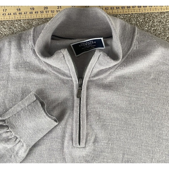 Charles Tyrwhitt Other - Charles Tyrwhitt Mens 100% Merino Wool 1/4 Zip Pullover Sweater‎ Mens XL Preppy